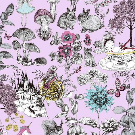 BRICOFLOR Papier peint Rose | Papier peint Noir / Anthracite Chambre d'enfant - 10,05 x 0,53 m (1/5)