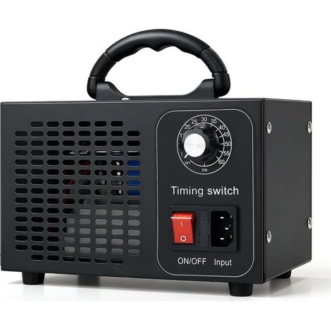 Generatore di ozono, unità di ozono da 60000 mg/h con timer da 60 minuti, display di temperatura e umidità, purificazione e deodorizzazione dell'aria. (1/5)