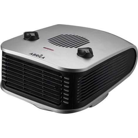 Ardour Argento/Nero Termoventilatore 2000W 2 Potenze 3 Funzioni Termostato (15x24.5x32.5cm)