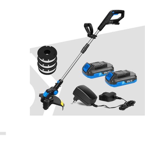 Tondeuse à Gazon électrique 20V Tondeuse à Gazon sans Fil 12in Coupe-chaîne à dégagement Automatique élagage Outils de Jardin Batterie Li-ION (Color : 20V-Coil-Set3, Size : W) (1/4)