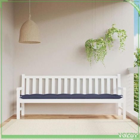 Coussin de banc de jardin - FAFEISY - 379022 - 200x50x7 cm - Tissu Oxford déperlant - Rembourrage fibres creuses (1/5)