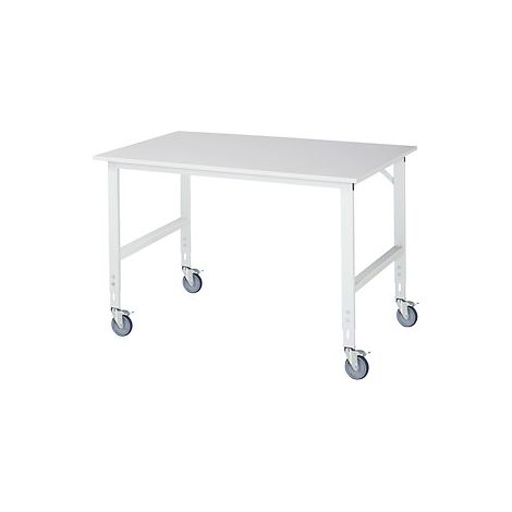 Mesa de trabajo rodante armazón de 60 x 30 mm A x P del (1/2)