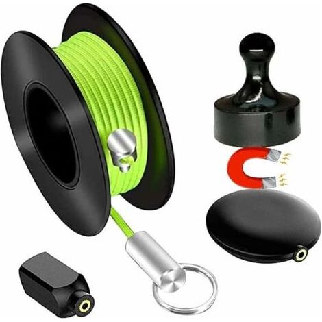 Choyclit – Kit de tire-fils magnétiques pour électricien – 4 pièces – Nylon – Passage facile dans murs et espaces confinés – Réduit le temps de pêche jusqu'à 70%