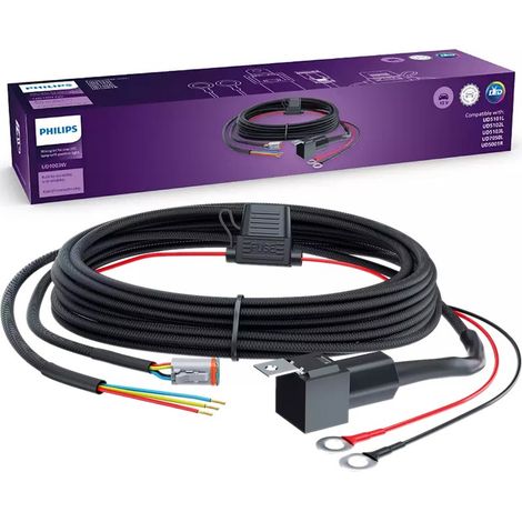 Kit de faisceau de câbles pour 1 lampe LED Philips série UD500XL Ultinon Drive UD1003W - DRL (1/4)