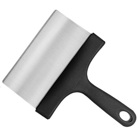 Grattoir à gril, grattoir à aliments avec poignée pour accessoires de gril, outils de gril en acier inoxydable, nettoyage du gril à dessus plat, facile à démonter