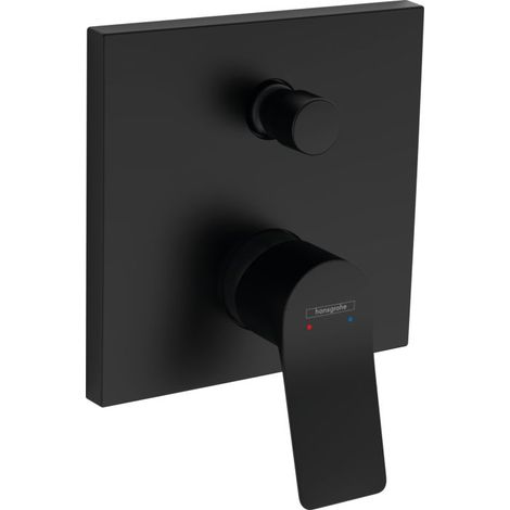 Hansgrohe Vivenis - Mitigeur de baignoire encastré, 2 sorties, noir mat 75415670 (1/4)