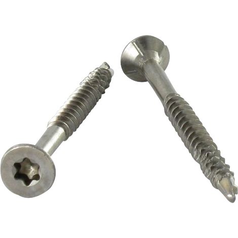 VBA Vis bois agglo Vis autoperceuse Tête fraisée Cranté 4.5X35 TORX T20 Inox A2-1 pièce (1/5)