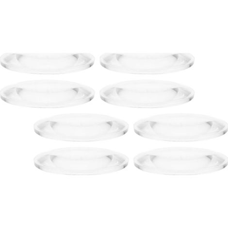 Ensemble de 8 lentilles acryliques biconvexes, bien polies et (1/5)