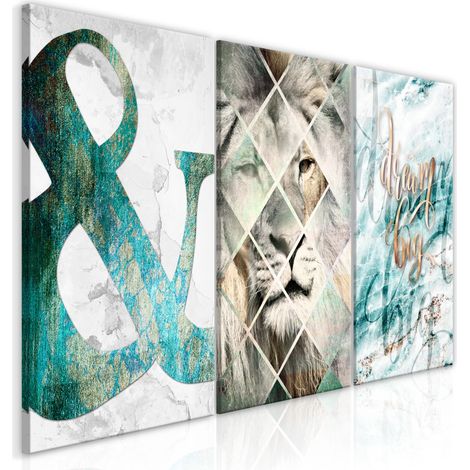 Quadro - Lion Dreams (3 Part) - 60x30 (1/4)