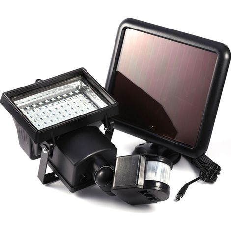 Solar Powered Security Light, 60 LED Outdoor Light, 180° Sensitive Lighting Angle for Patio, Garage, Garden Path (1/5)