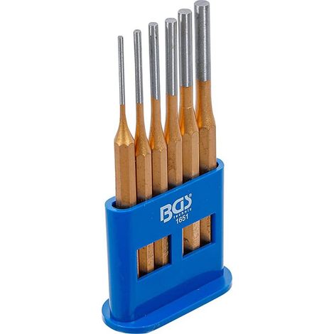 Jeu de 6 chasses goupilles bgs technic de 3-4-5-6-7-8 mm longueur 150 mm (1/3)