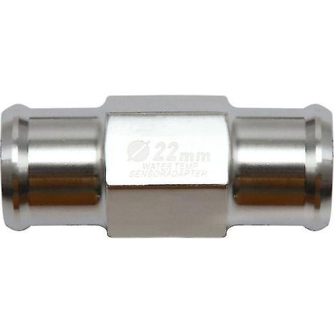 Adaptateur de tuyau universel pour capteur de température d'eau de moto 18/22 mm avec 2 colliers de serrage - Noir (1/4)