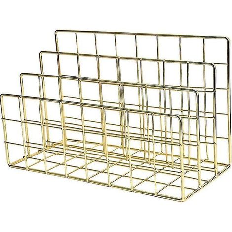 Étagère de rangement en fer à 3 niveaux pour livres, magazines et documents, idéale pour les dortoirs et les bureaux (Kaesi) (1/5)