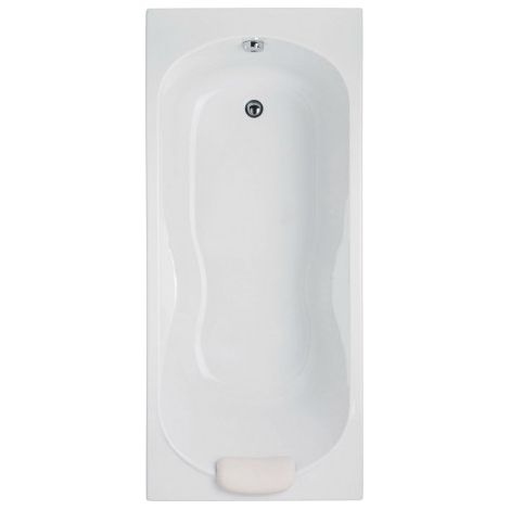 Roca – Baignoire rectangulaire 170x75cm – Acrylique blanc – Accoudoirs sculptés – Pieds clipsables pour installation rapide – Contenance 232L