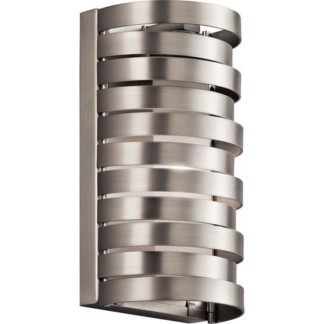 Wandlampe Leuchte Schlafzimmerleuchte LED Flur Lampe Opalglas nickel gebürstet