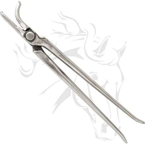 Bassoli 14" Nagelzieher aus satiniertem Stahl