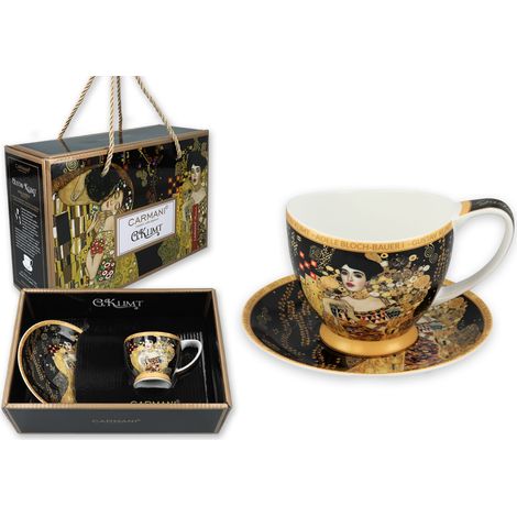 Carmani, tazzina da caffè espresso t. Mini Vanessa 90ml - klimt/Adele Bloch-Bauer (1/5)