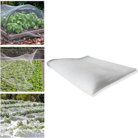 Filet anti-insectes et grêle 50 g/m² - Protection contre les insectes et la grêle - Résistant et flexible (3 m x 10 m) (1/5)