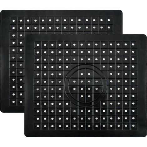 Tapis d'évier en caoutchouc, tapis d'évier noirs, tapis de lavabo en caoutchouc, dessous de verre