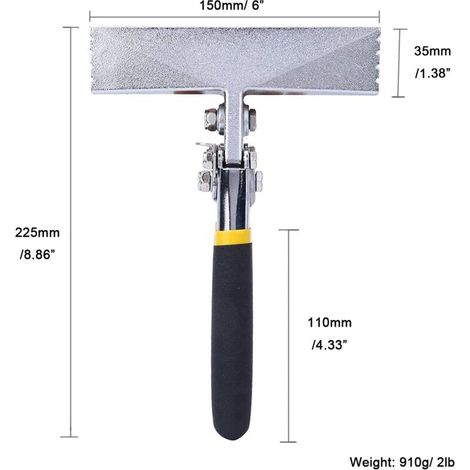 Pince à Plier les Tôles, Sertisseuse à Main Antirouille,150 mm Droit, Outil en Alliage d'aluminium de 225 mm de Long (1/3)