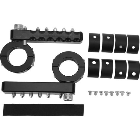 Repose-pieds autoroute moto CNC aluminium acier inoxydable pour barre de protection moteur 22 25 28mm (1/5)