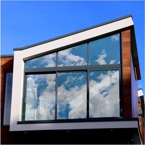 Film repositionnable pour vitrage Miroir sans Tain 100 x 90 cm (1/5)