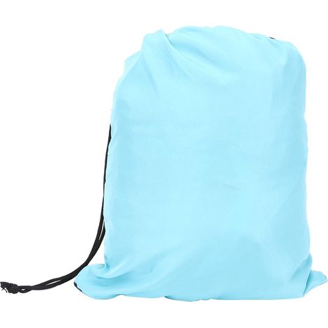 Fauteuil suspendu/lit/balançoire hamac portable à double usage pour camping, cour, couloir, extérieur, bleu/gris (1/5)