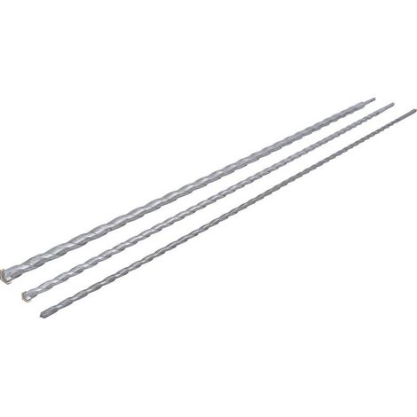 Jeu de Forets Trépan SDS - 3 pcs 12/16/24 mm - Haute Performance et Polyvalence, Acier, Pro - D-Work