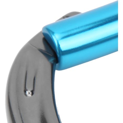 Mousqueton d'escalade extérieur, équipement de protection, dégaines de sécurité gris bleu (1/5)