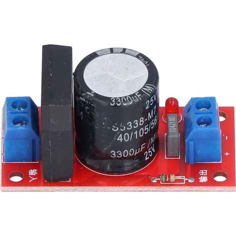 Carte de puissance avec rectificateur et filtrage - Module de conversion AC-DC 8A avec LED indicatrice rouge pour alimentation électrique (1/5)