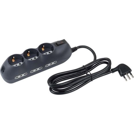 Multipresa 6 Prese Bipasso 3 Schuko Salvafulmine Bticino 3699GBF (1/5)
