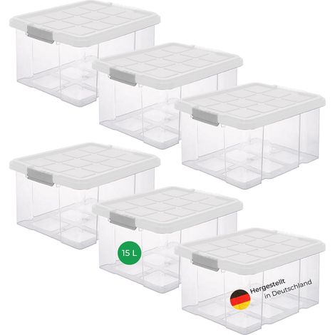6x Novaliv Aufbewahrungsbox  6x Aufbewahrungsbox, 6x Deckel (1/5)