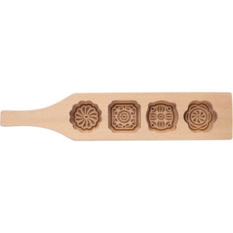 Moule à Gâteau de Lune en Bois pour Pâtisserie, Outil de Cuisson pour Gâteaux à la Pâte Glacée (Taille 1) (1/4)