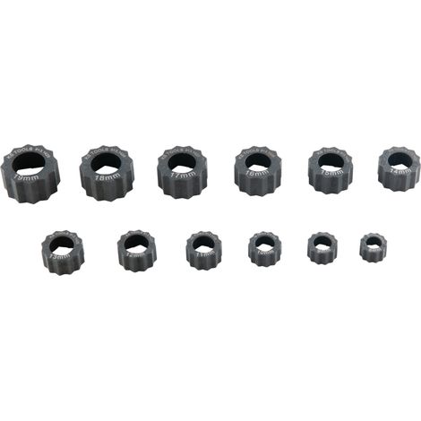 KS Tools - Jeu de bagues d’extraction pour écrous âbimés, 12 pièces - 913.1415 (1/5)