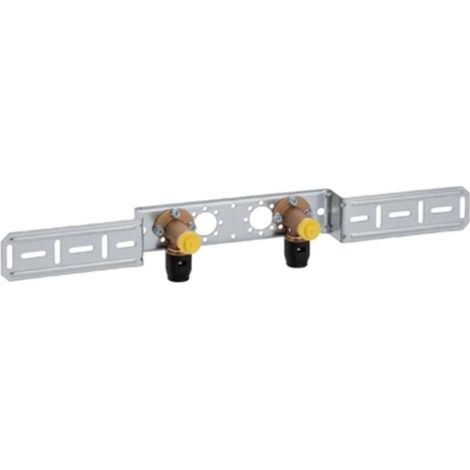 PushFit équerre de raccordement double, 20 x 1/2'' FF, laiton