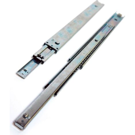 2x Teleskopschiene Schubladenschiene 3 stufig 400x13x46 mm Schubladenauszug (1/5)