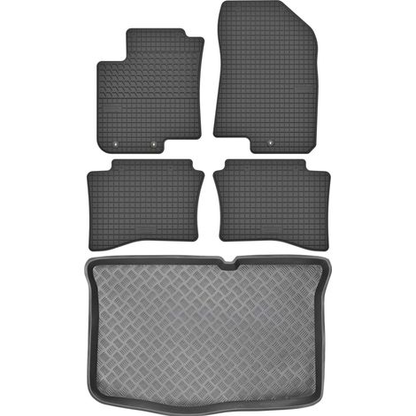 Hyundai i20 II Schrägheck (2014–2020) – SET: Gummifußmatten + Kofferraummatte