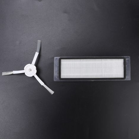 Kit di ricambi per robot aspirapolvere Xiaomi: 12 filtri, 2 spazzole principali, 6 spazzole laterali in ABS. (1/4)