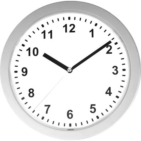 Horloge Murale - Cachette Intégrée - Gris Clair - 25 cm x 6.7 cm x 1.5 cm - 1 Pièce (1/5)