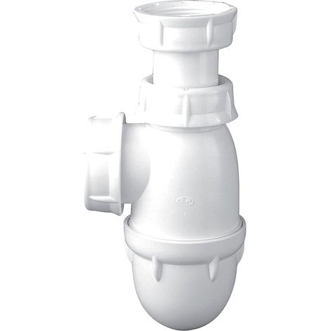 Valentin – Siphon de lavabo réglable en PVC Ø32 – Longueur 32cm – Filetage 1" – Pour espaces confinés et chantiers humides (1/5)