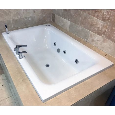 Olena 1900 x 1200mm Luxury Large Whirlpool Bath Type Spa - 6 Jets (1/5)