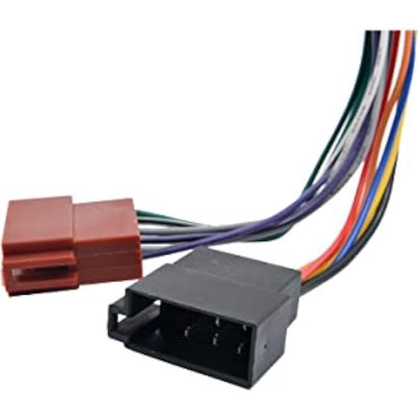 Adaptateur de faisceau de câbles ISO 12 V 16 broches pour autoradio, compatible avec la plupart des autoradios/lecteurs CD/MP3 Kenwood. (1/3)