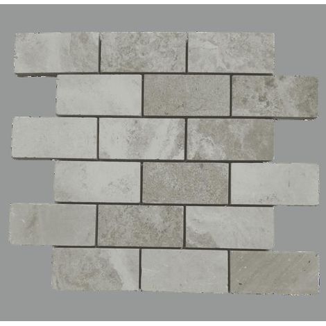 Mosaico in marmo - ALBEDO PIERRE - Applestone - 30,5x35,5x1 cm - Colore Pietra Naturale - Rettangolare