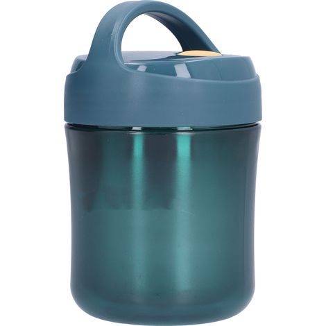 Boîte isotherme 500 ml en acier inoxydable 304 et silicone étanche, idéale pour garder au chaud les soupes (bleu). (1/5)