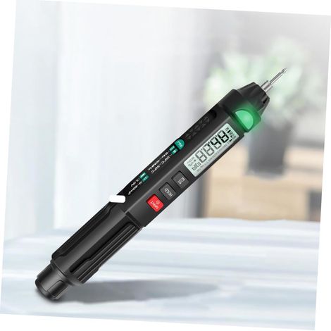 Penna di prova di tensione digitale, rilevatore di tensione senza contatto con retroilluminazione LCD per un rapido controllo di cortocircuiti e interruzioni (1/4)