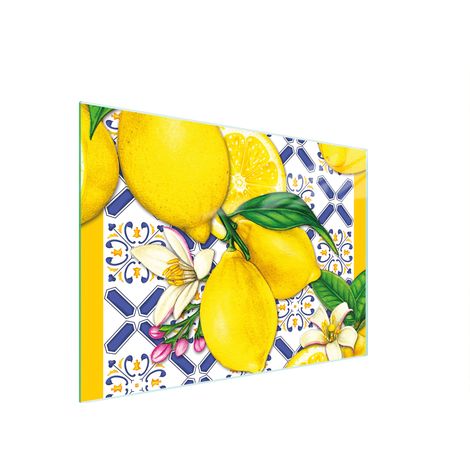 Planche à découper en verre 30x22 citrons (1/5)