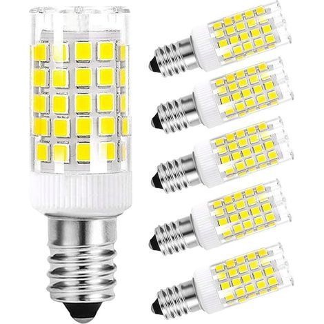 Ampoule LED E14, 9W (Équivalent Halogène 65W ) Blanc Froid 6000K 700LM Petite vis Edison Non Dimmable Sans Scintillement AC 220-240V pour Plafonniers, Hotte Cuisine, Lampes de Bureau, Paquet de (1/4)