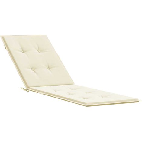 Maison Exclusive - Liegestuhl-Auflage Creme (75+105)x50x4 cm
