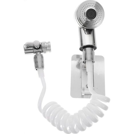 Rallonge de robinet de douche externe portable en ABS avec support de fixation pour salle de bain et toilettes (1/5)