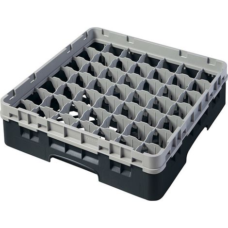 Casiers de lavage - Haut max 9.2 cm - 50 x 50 x 14.3 cm - Noir - Lot de 5 - Cambro